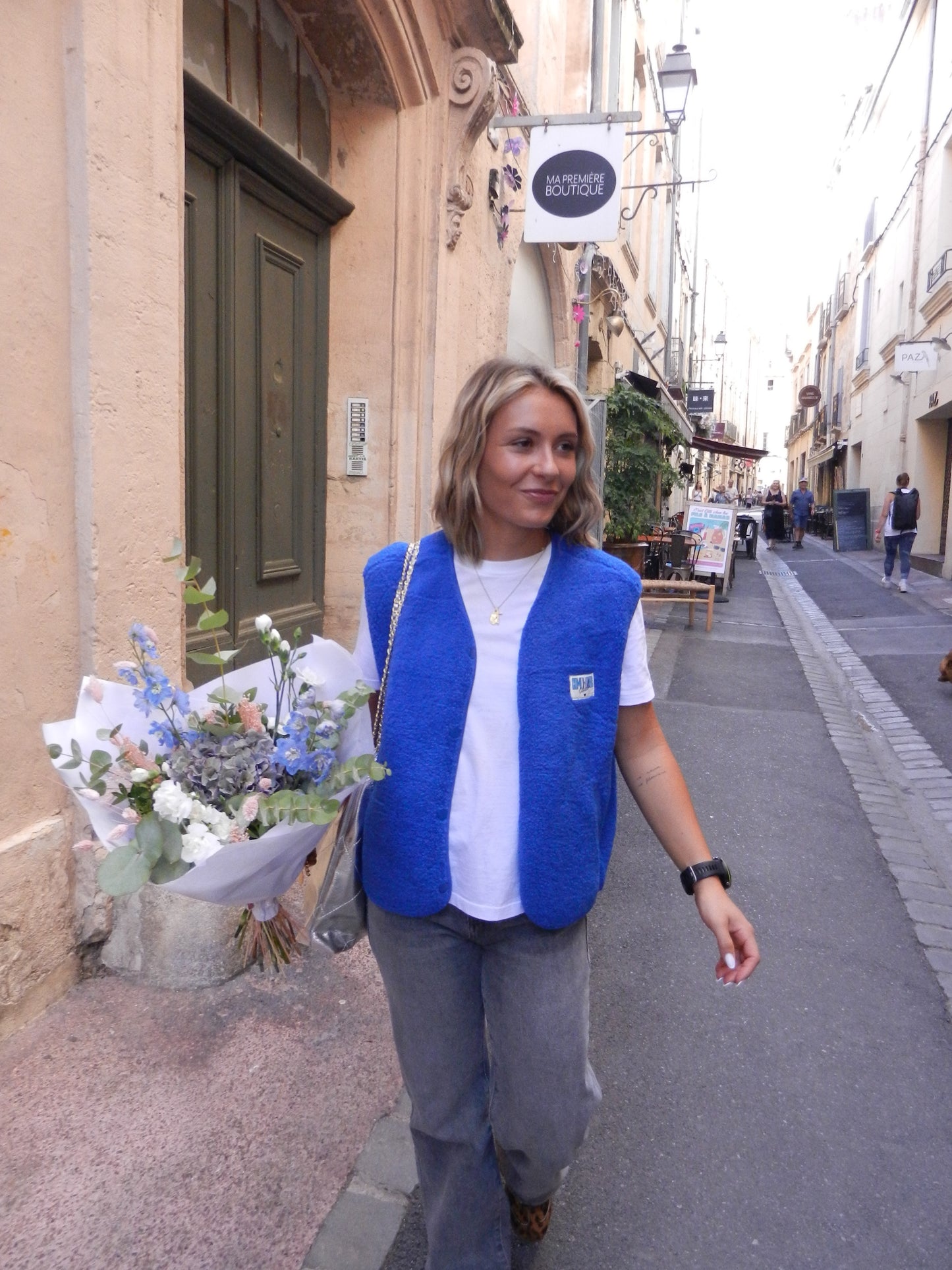 Veste sans manches Eva blue